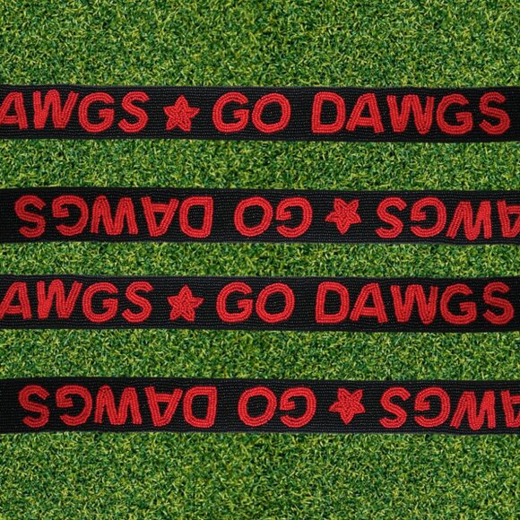 Go Dawgs UGA Beaded Purse Straps, University of Georgia football, Game Day - Picture 2 of 2